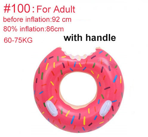 Donut Pool Float for Adult/Kids Swimming Circle Ring