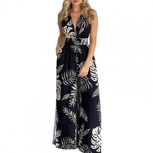 Boho Summer Sexy Floral Print Jumpsuits