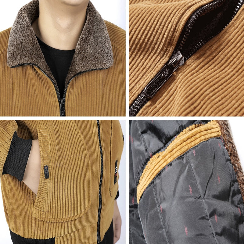 Casual Corduroy Cotton Coat