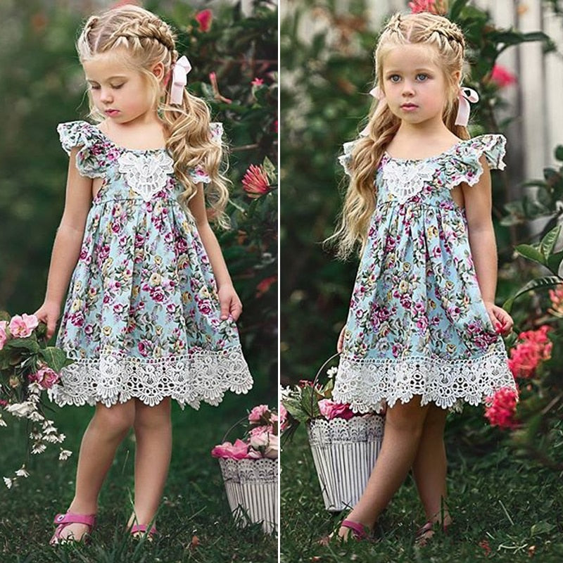 Princess Flower Baby Girls Dress