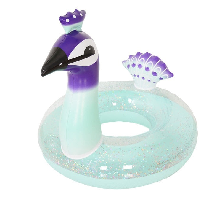 Inflatable Flamingo Kids Swimming Ring