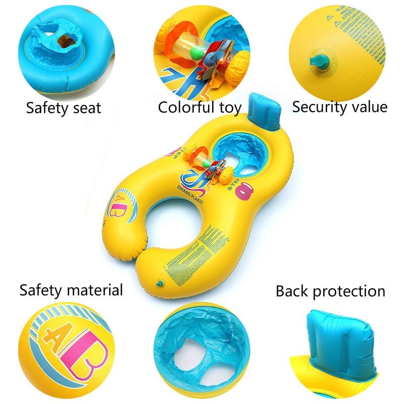 Inflatable Safety Swimming Ring Float Seat