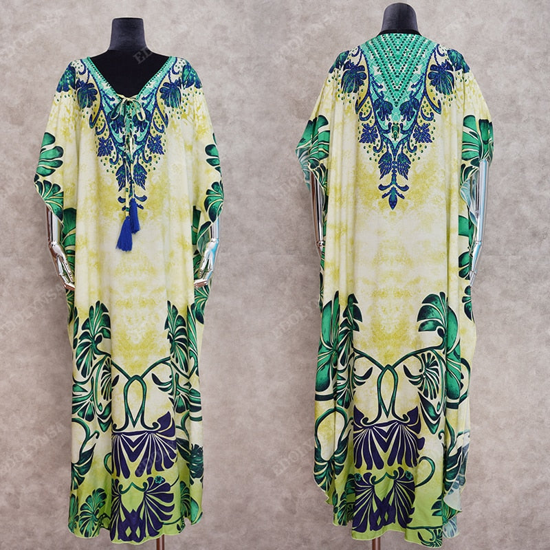 Beach Bohemian Printed Summer Dress Long Tunic