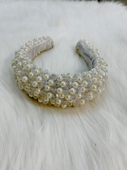 Miss Accessories Hand made Pearl Crown