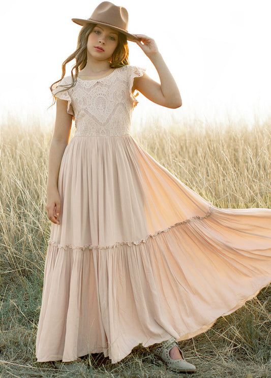 Summer Lace Cotton Bohemia Long Dress