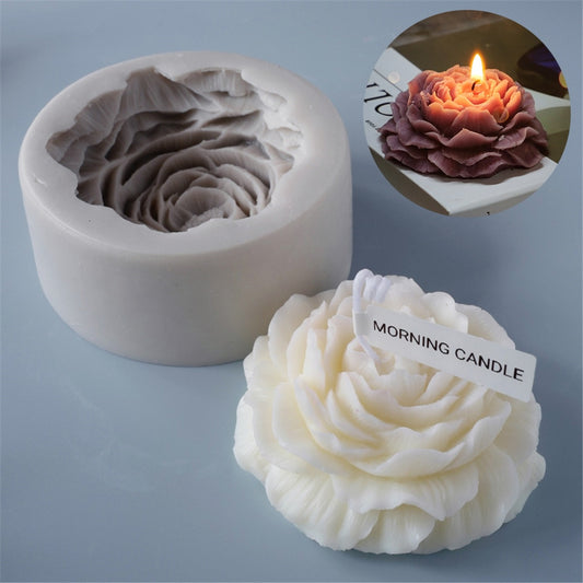 Large Peony Silicone Candle Mold