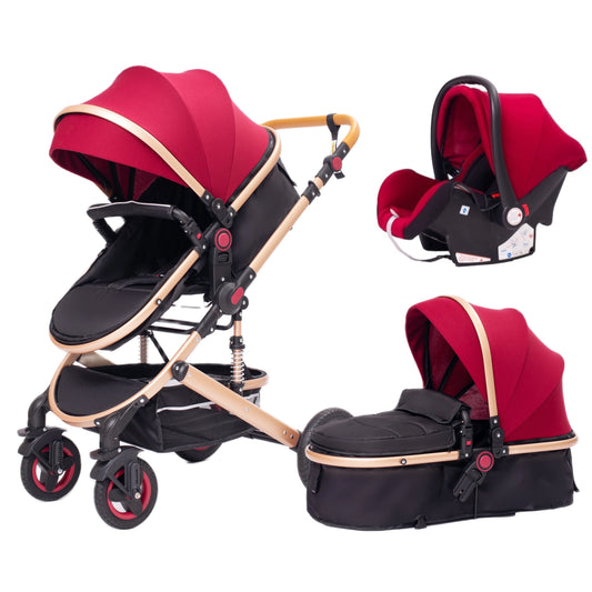 Luxurious Baby Stroller 3 in 1