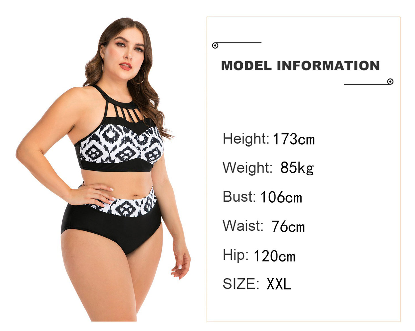 Swimwear Women Plus Size Two-piece Bikinis