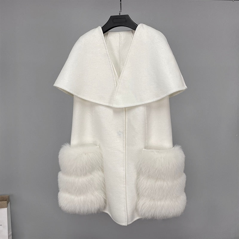 Luxury Long Real Fox Fur Jackets