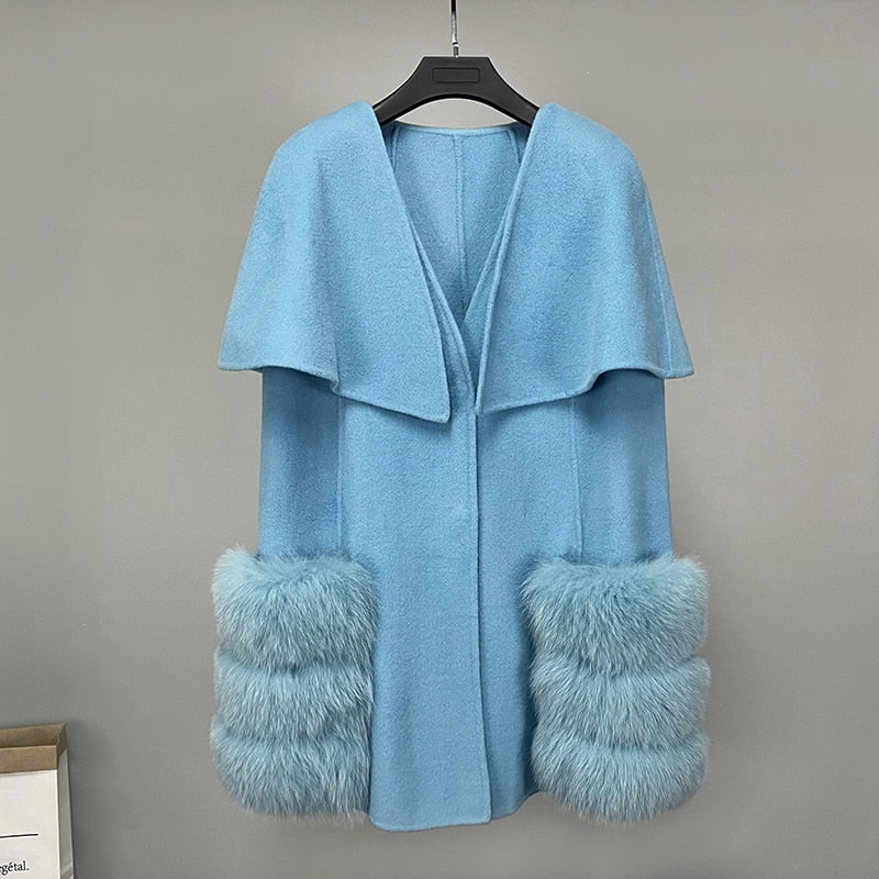 Luxury Long Real Fox Fur Jackets