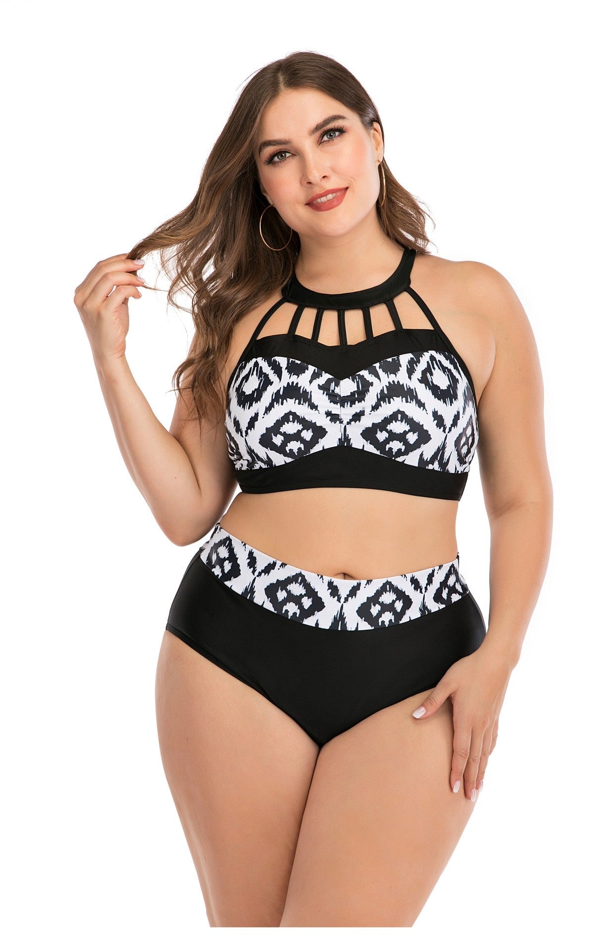 Swimwear Women Plus Size Two-piece Bikinis