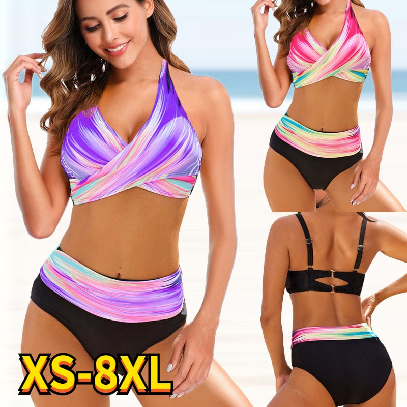 Women Plus Size Bikini Set