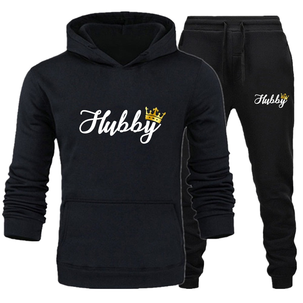 2 pieces Hoodies Couple Sportwear Suits