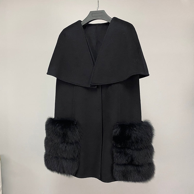 Luxury Long Real Fox Fur Jackets