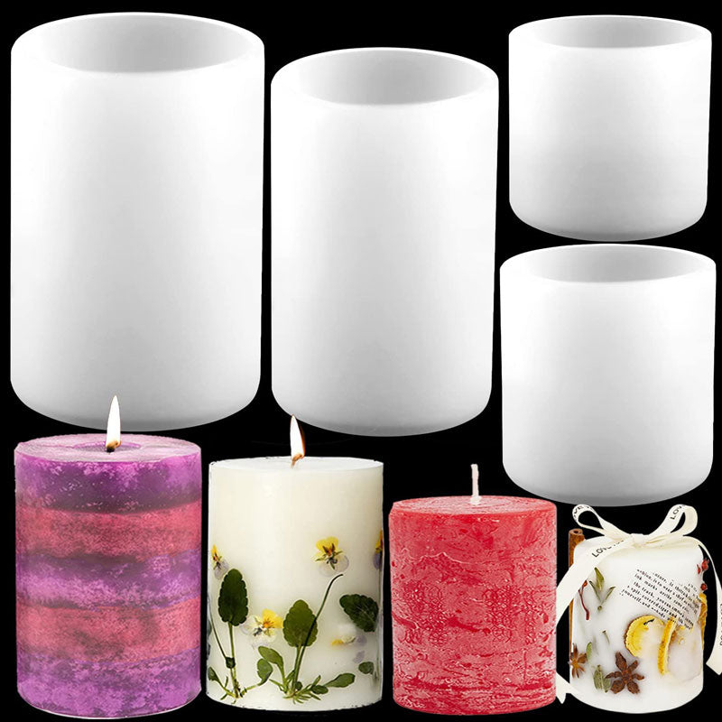 Cylinder Silicone Candle Molds