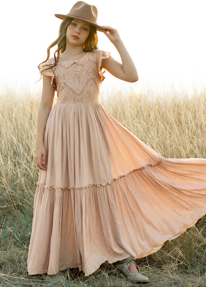 Summer Lace Cotton Bohemia Long Dress