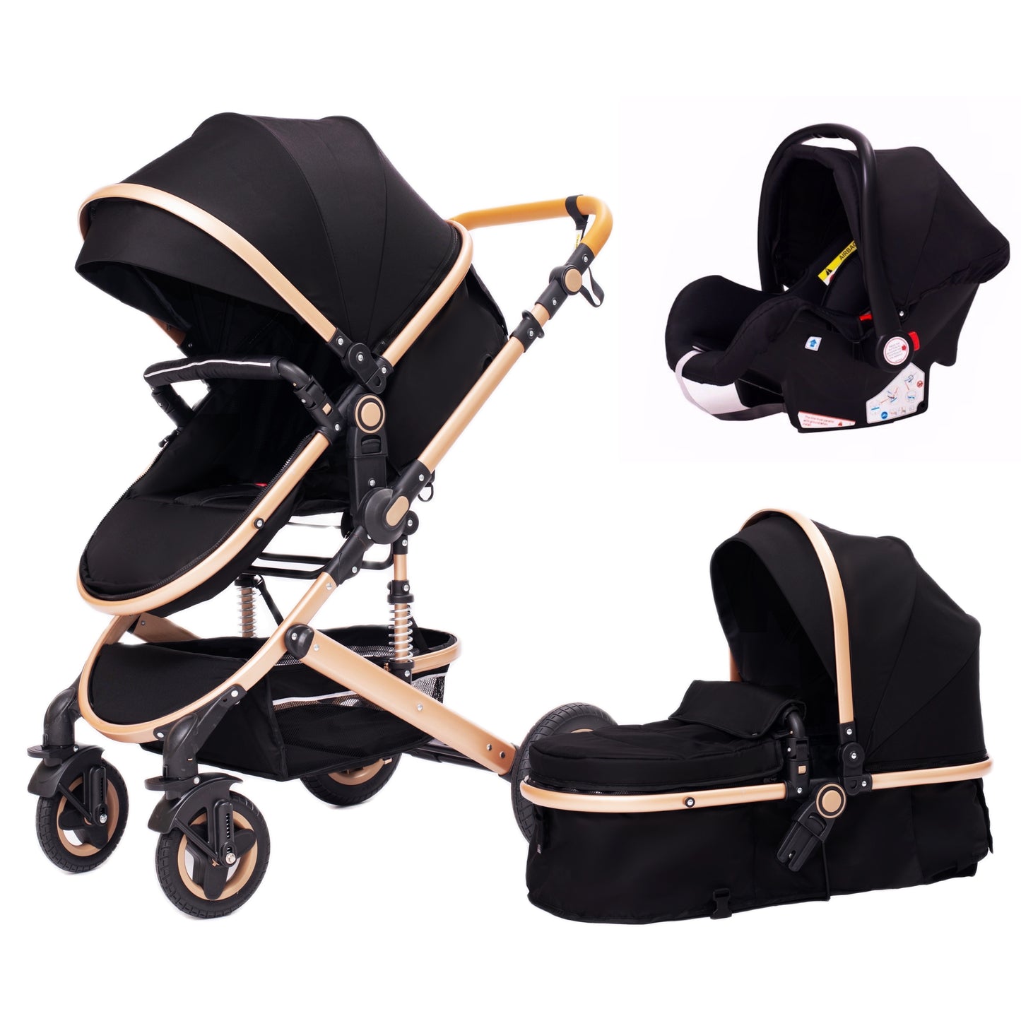 Luxurious Baby Stroller 3 in 1