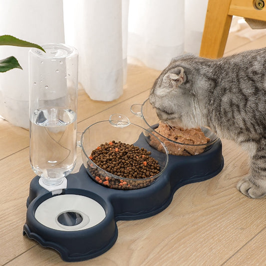 Pet Food Bowl With Water dispenser