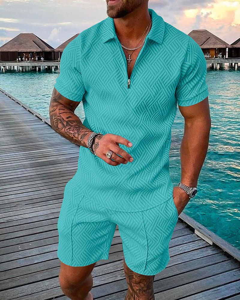 High Quality Sportswear Short Sleeve Polo Set