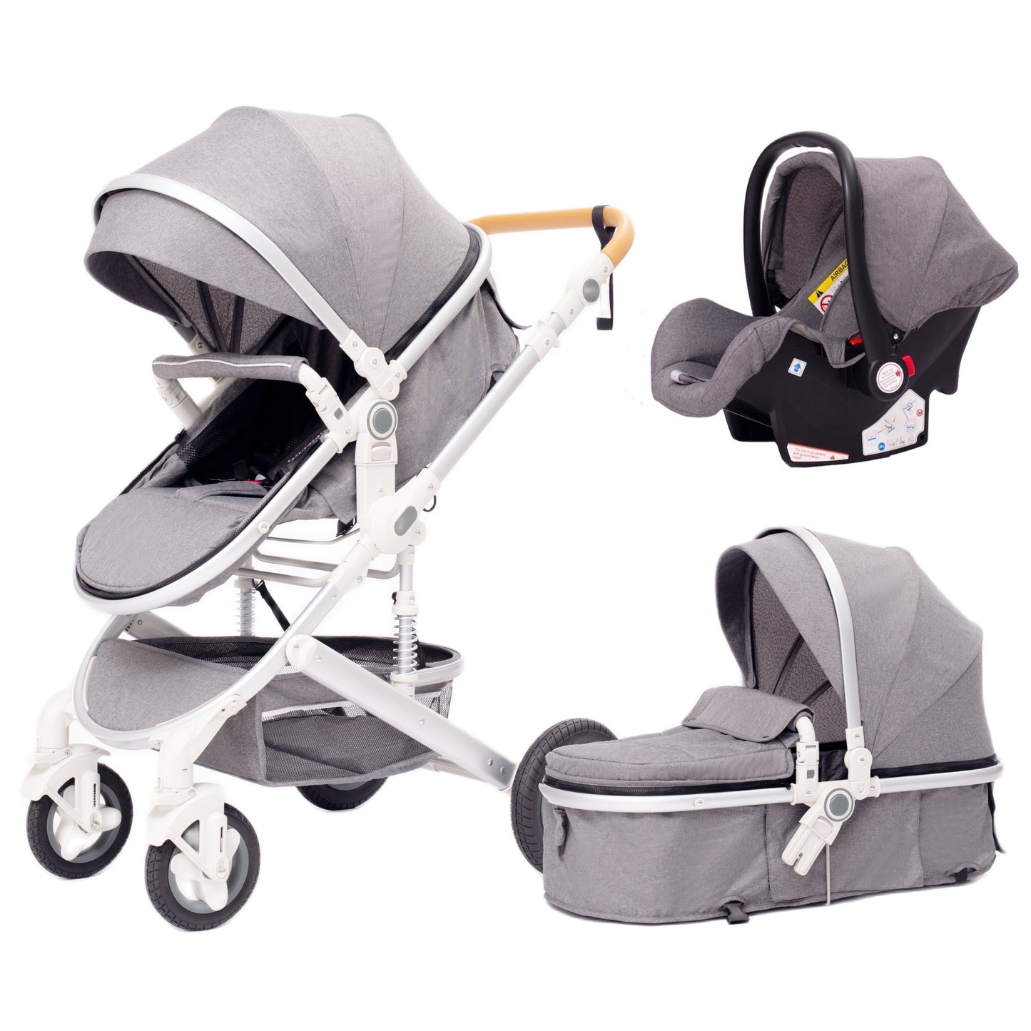 Luxurious Baby Stroller 3 in 1