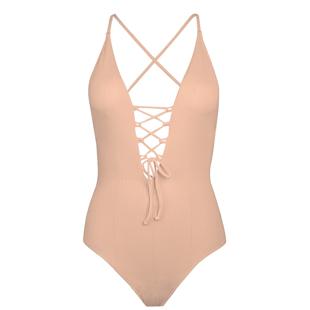 One-piece Swimsuit Backless