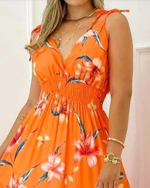 Summer Floral Print Dress