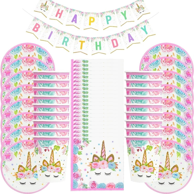 Unicorn Foil Balloons Birthday Party Theme