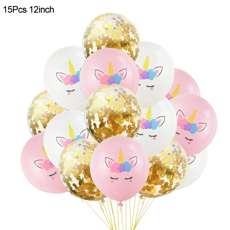 Unicorn Foil Balloons Birthday Party Theme