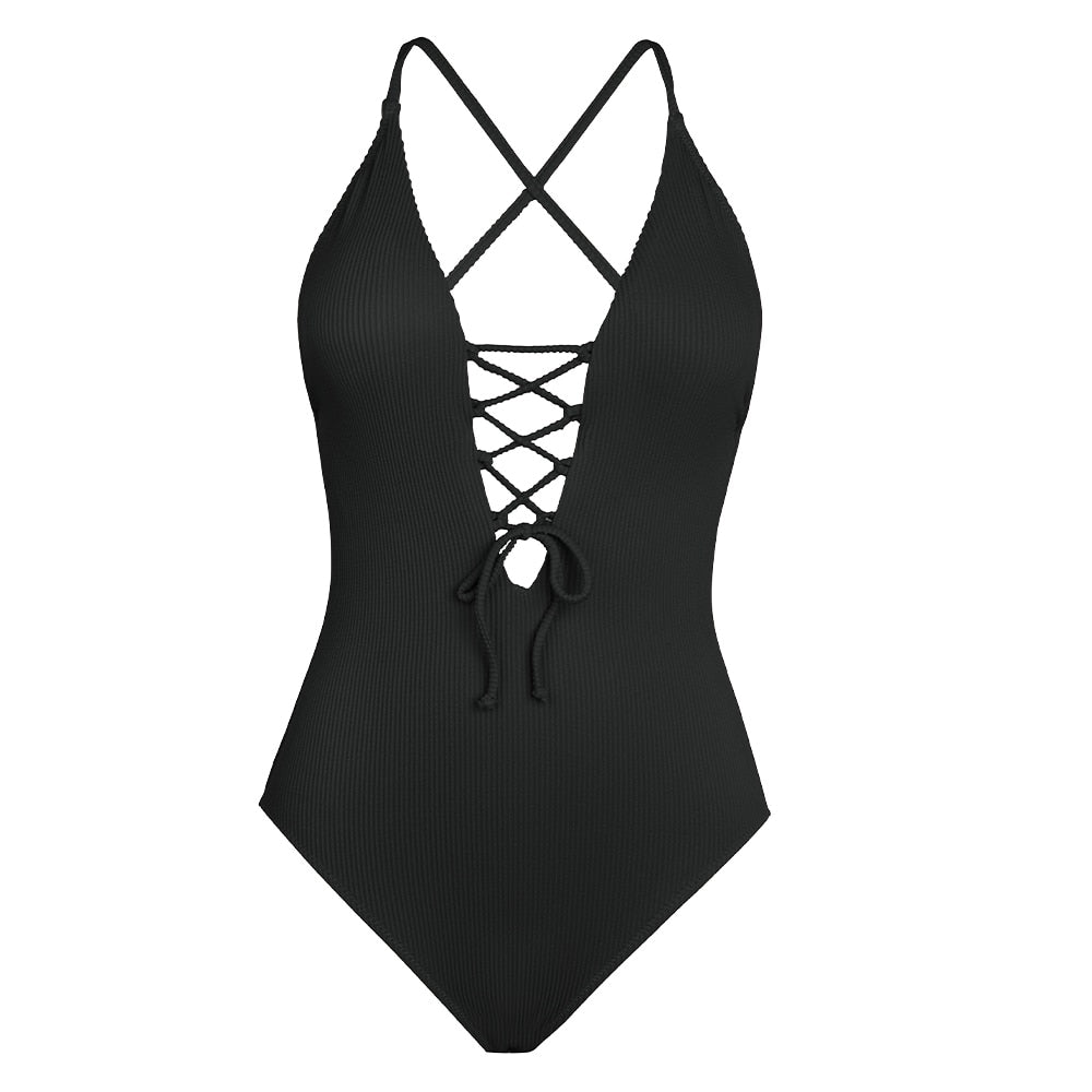 One-piece Swimsuit Backless