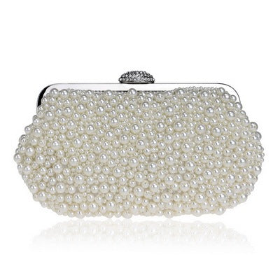 Luxury Vintage evening bags imitation pearl shell women bag