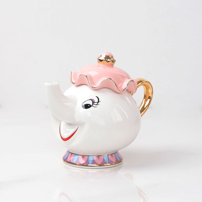 Mrs Potts Teapot Chip Cup Sugar Bowl Pot Cup Set