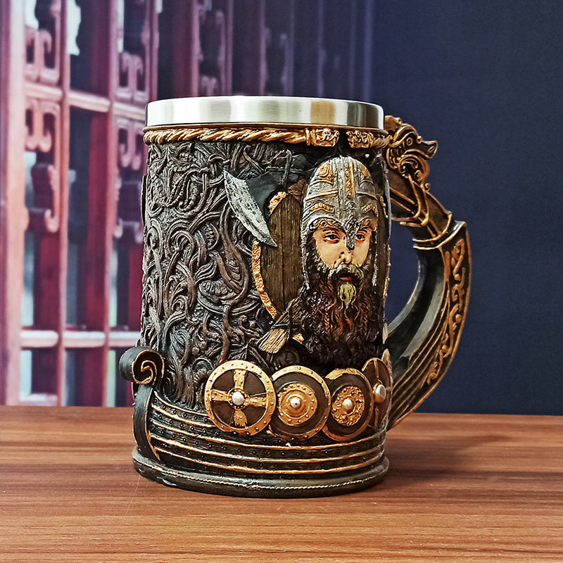 Original Stainless Steel Viking Drinking Mug