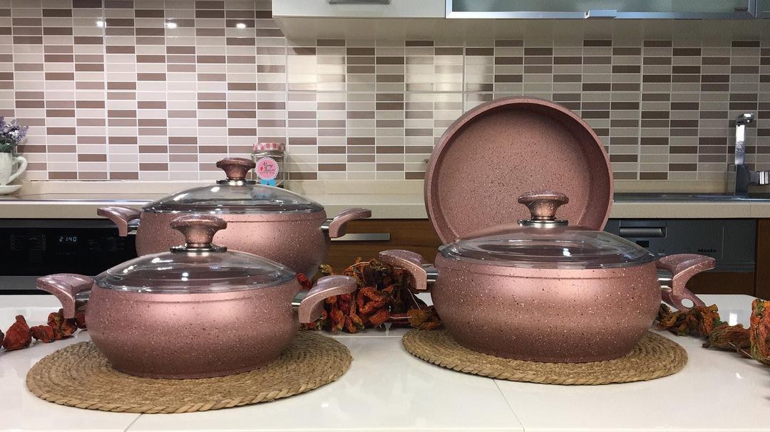 Turkish Made Granite Fireproof Pot Set