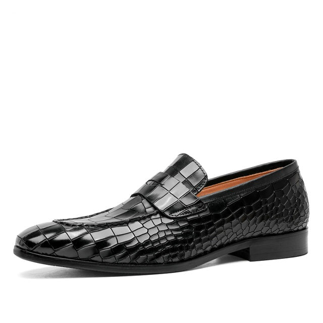 Crocodile Luxury Leather Loafer Shoes