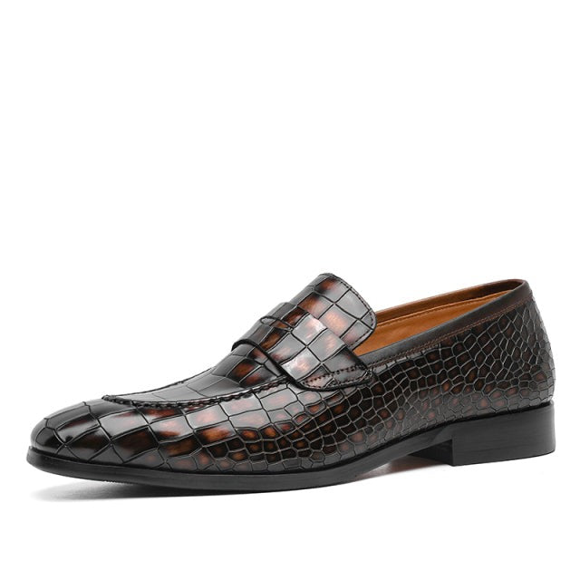 Crocodile Luxury Leather Loafer Shoes