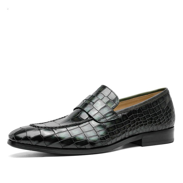 Crocodile Luxury Leather Loafer Shoes