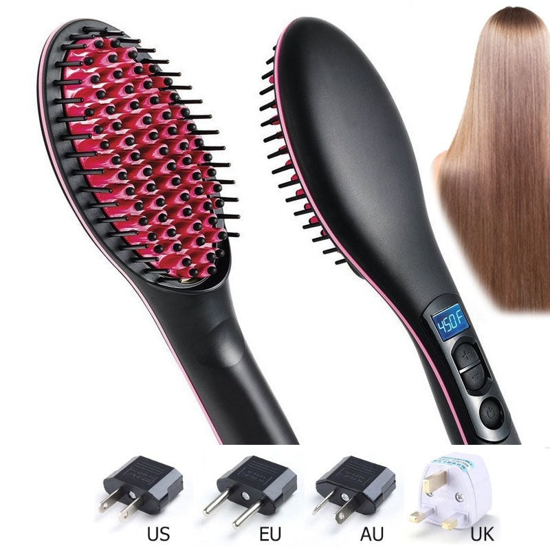 Hair Dryer Straightener Brush