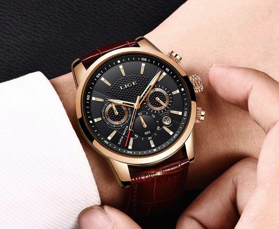 Luxury Wrist Leather Watch