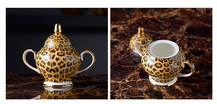 Luxury Leopard Style Coffee Set