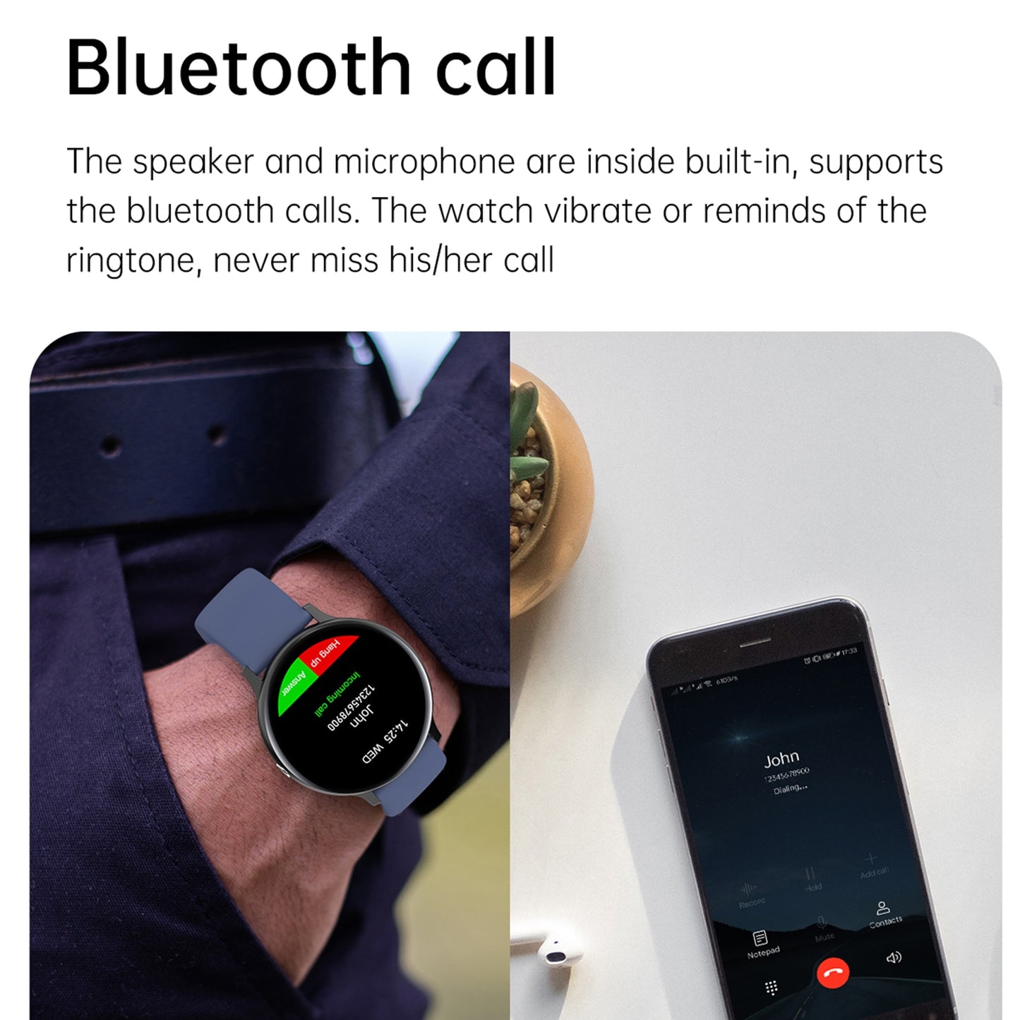 Bluetooth Answer Call Smart Watch