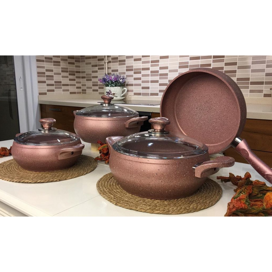 Turkish Made Granite Fireproof Pot Set