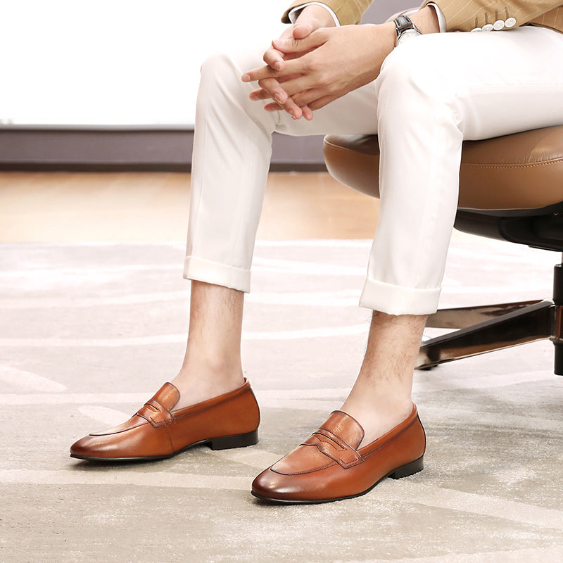 Leather Loafer Shoes