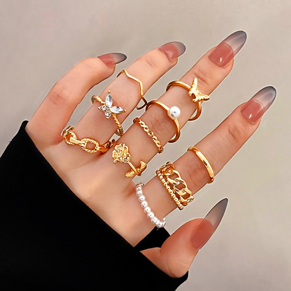 Gold Set of Rings