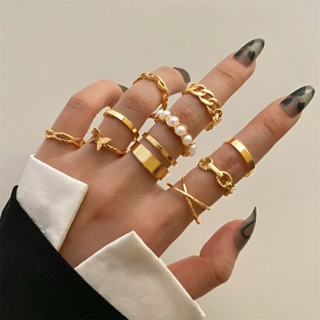 Gold Set of Rings