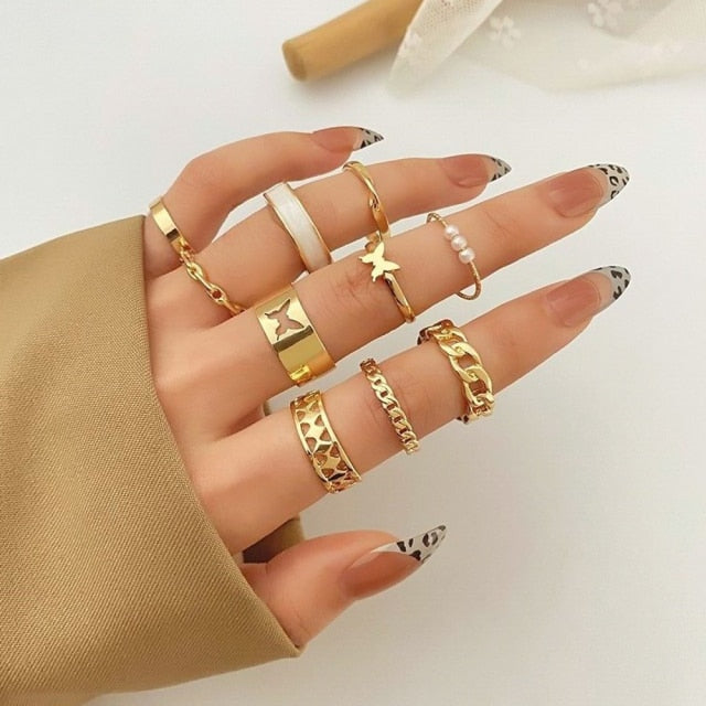 Gold Set of Rings