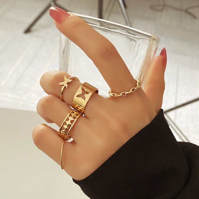 Gold Set of Rings