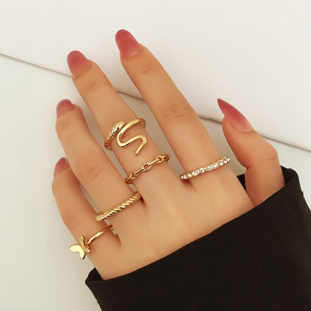 Gold Set of Rings