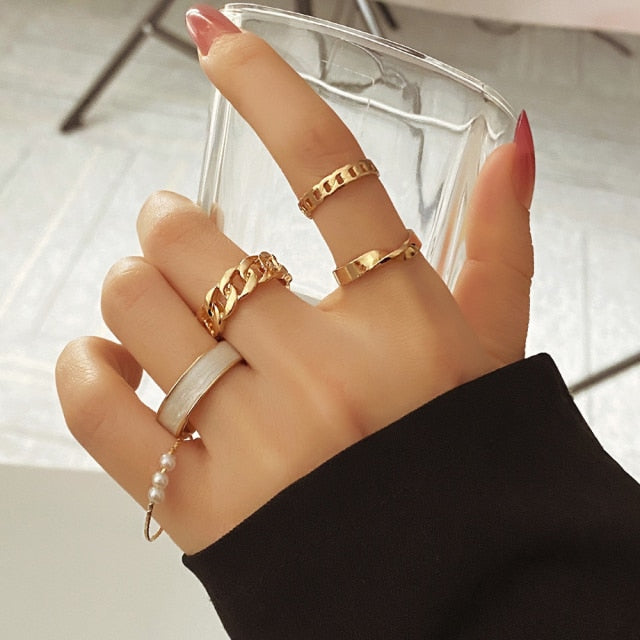 Gold Set of Rings