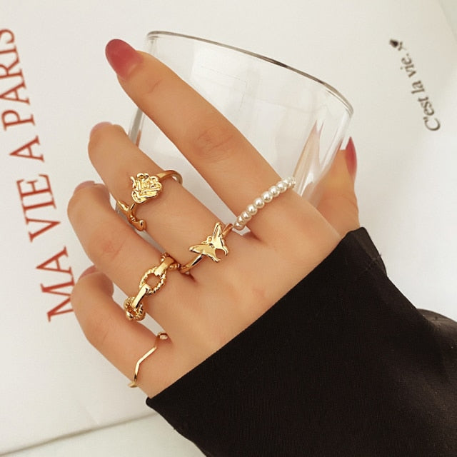 Gold Set of Rings