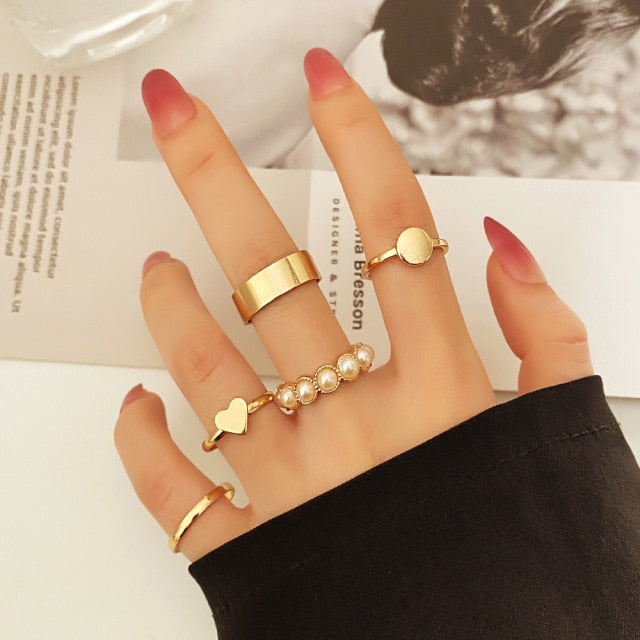 Gold Set of Rings